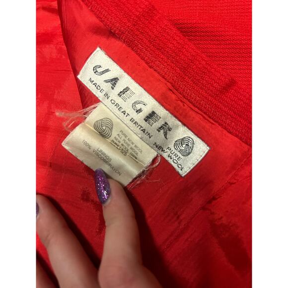 2 Pairs of Jaeger Skirts, 1 Size 10 Black, 1 Size 12 Red - Picture 4 of 7